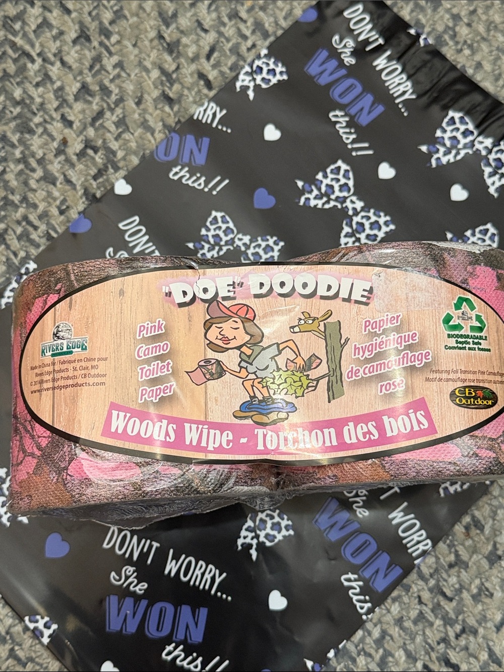 CROCK’S Pink Camo Toilet Paper - Woods Wipe